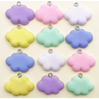 10/12Pcs Colorful Resin Cloud Charms Cute Small Pendants For DIY Jewelry Making Accessories For Necklace Bracelet Earrings Key