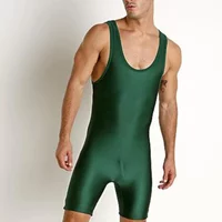 Men Wrestling Singlets Skinsuit Bodysuit Swimwear Gym Tights Sport Fitness Clothing Run Speedsuit Powerlift Suspenders Suit