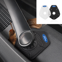 2Pcs Car Wiper Hole Protective Cover Bottom Debris Dust Proof Pad Center Cover For Ford ST FOCUS 2 3 Mondeo Kuga MK2 MK4 Fiesta
