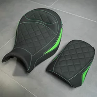 WOLFLINE Doppelsitz für vorne und hinten für Kawasaki Vulcan S EN650 VN650 2015-2025, Doppelsitzkissen für Fahrer und Beifahrer, ergonomisches Motorrad-Sattelkissen für lange Fahrten, Wochenendtouren