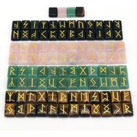 25 teile/los Natürliche Rune Set Wahrsagerei Kristall Achat Wahrsagerei Himmel Buch Stein Energie Reiki Heilung Chakra Probe Dekor