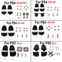 Handle Repair Parts Conductive Rubber Pad + L1 R1 L2 R2 Trigger Buttons +Spring For PS5 PS4 JDS JDM-010 011 030 040 050 055
