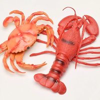 Simulation Lobster Crab Realistic Animal Figures Sea Ocean Art Scene Props Funny Gifts for Christmas Birthday Party Favors