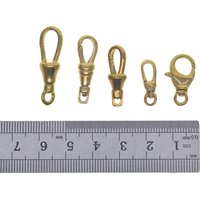 2pcs Korea small Solid Brass vest Pocket Watch Swivel Clip Chain spring Snap Hook 18-30mm Buckle Leathercraft DIY Acc