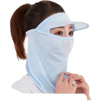 AliExpress NONE Summer Ice Silk Sunscreen Face Mask, Neck Protection, Face Protection, UV Protection, Sun Shading, Cycling Veil, Breathable