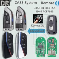 DR ID46 PCF7945 315/868 FSK CAS3 CAS3+ Zmodyfikowany pilot zdalnego sterowania samochodowym systemem Keyless Go do BMW 1 3 5 6 X5 X6 Z4 E90 E91 E92 E93 E60 E61 E70
