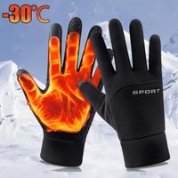 AliExpress NONE Winter Warm Gloves Touch Screen Windproof Non Slip Cold-proof Cycling Gloves Outdoor Men's Women's Running Hiking Skiing Gloves