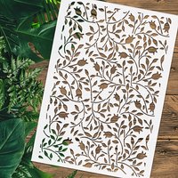 A4 29 *21cm vine leaves DIY Stencils Wall Painting Scrapbook Coloring Embossing Album Decorative Paper Card Template,wall