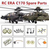 Spare Parts List for RC ERA C170 Apache RC Helicopter Accessories Main Blade Motor Landing Gear Servo Bearing Canopy Receiver