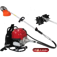 GX35 2 IN 1 Metal Frame Knapsack Weed Cutting Machine,Farm Agriculture Machinery Brush Cutter Grass Trimmer