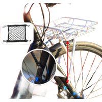 Aluminum Alloy Front Rack Basket Adjustable Height For Gravel Road Bike Commuting Cycling Cargo Carrier Bicycle Accessory