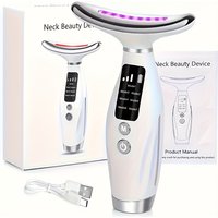7 Colors LED Lights Face Neck Beauty Device Vibration Massage Improve Neck Lines Home Use Face Lifting Machine