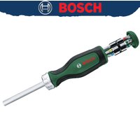 BOSCH 1600A032V0 Bit Ratchet Screwdriver + 12 Bits Home Assembly High-Torque 36-Tooth Gear Up To 50 Nm Torque Hand Tool