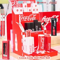 Kaco Gel Ink Pen Set Coca Cola ST Nib No-Smudge Smooth Writing Roller Pens Students Exams Journaling Value Stationery Gift Ideas