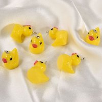 10-100pcs/Lot Randomly Mix Yellow Duckling Charm Pendant Resin Material Handmade Diy Necklace Bracelet Jewelry Accessories Bulk