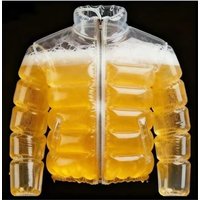 Transparent Beer-Filled Jacket for Pools - Inflatable Drink Vest with Straw Hands-Free Beverage Holder for Pool Party Beach