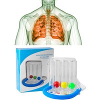 3/4 Balls Breathing Trainer Lung Function Improvement Trainer Respiratory Spirometry Breath Exerciser Measurement Tools