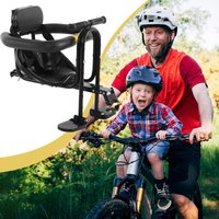Front Bicycle Seat Child Safety Child Saddle With Pedals And Support For MTBRoad Bike Comfortable Bike Saddle