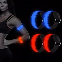 LED Outdoor Night Running Armband Sports Safety Light Belt Warning Wristband for Cycling Bike Bicycle - Arm Leg Warning