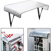 AC Outdoor Unit Protective Cover Aluminum Foil External Air Conditioner Cover Air Conditioner Sun Shade Guard Sleeves