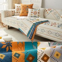 Chenille Printed Sofa Covers for Couch Seater Non Slip Sectional L Shaped Slipcovers Furniture Protector Cover for Home Decor