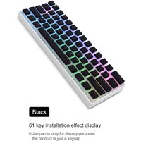 Keycaps - PBT 75%, 65%, 60% Mechanical Keyboard Custom 113 Keys OEM Profile 61/68/84/87/98/103 for Mechanical keyboard