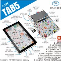 Kit de développement/contrôleur IoT Tab5 officiel M5Stack (ESP32-P4) -sans batterie