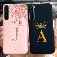 For Oneplus Nord Case AC2001 AC2003 Phone Cover Fashion Crown Letters Slim Matte Capa Soft Funda For One Plus Nord 1+Nord Bumper