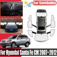 Full Coverage Sunshades For Hyundai Santa Fe CM 2007 2008~2012 Car Surround Visor Anti-UV Privacy Blocks Auto Covers Accessories
