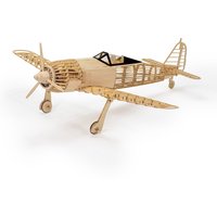 FW-190A Wooden Model Kit 1:23 Scale, WWII German Fighter Laser Cut Assembly - Static Display DIY for Adults & Collectors