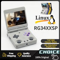 ANBERNIC RG34XX SP Linux Handheld Game Player Wireless Flip Cover HD PSP Arcade Game 64-Bit Game Console H700 Quad-Core Lpddr4