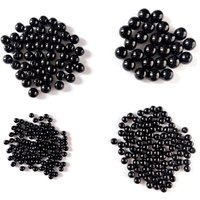 100pcs/lot 3mm-8mm Fishing Beads Space Stopper Black Round Soft Hard Beans Floating Carp Fishing Lures Bait Hook Rig Accessories
