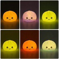 Hot-selling Dumplin Toy Night Light Soft Dumplings Soft Cute Steamer Birthday Gift Prank Props Colorful Dumping Toy Squishy Gift