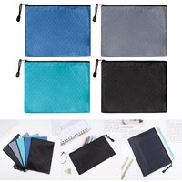 A4 A5 B6 Document Bag Oxford Cloth Waterproof Zipper Bag Stationery Bag File Folders Information Bag Student School Supplies