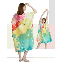 Surf Poncho Towel Poncho Quick-Dry Towel Hoodie Microfiber Beach Robe Changing Poncho Swim Towel Beach Poncho For Adults (A17)