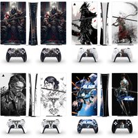 New Game PS5 Slim Digital Skin Sticker Decal Cover for Console and 2 Controllers PS5 Slim Sticker Vinyl