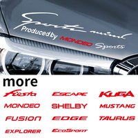 Car Logo Headlight Eyebrow Emblem Sticker Decoration Auto Accessories For Ford Ranger Mustang Kuga Mondeo Fiesta Explorer Camry
