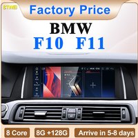 STWEI 2024 Nowy system Android 10.25 cala z bezprzewodowym CarPlay AUTO dla BMW serii 5 F10 F11 CIC NBT, odtwarzacze samochodowe GPS NAVI