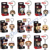 New Style FUNKO Pocket Keychains Stranger ELEVEN BARB DUSTIN Robin Steve Things Toys Action Figure Collectible Model Dolls Toys