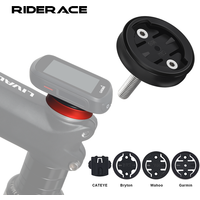 RIDERACE Bicycle Computer Holder For Garmin GPS Speedometer Aluminum Alloy MTB Bike Stopwatch Stem Top Cap Mount Bracket Support