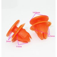 20/50Pcs Fasteners Clips Car Door Trim Strip Wiping Skirts Snap Hooks Rivets for Volvo S80L S60 S40 XC90 2003-2014 Part 8659732