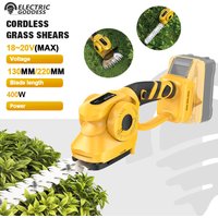 2-in-1 Handheld Hedge Trimmer Electric Grass Trimmer Rechargeable Lawn Trimmer For Dewalt 20V Battery Pin