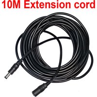 10M Camera Power Extension Cord 12V DC Black 5.5*2.1mm Male Female Adapter Extension Cable CCTV Cam Extend Wire Monitor