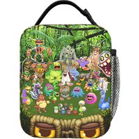 My Singing Monsters Characters Lunch Bag Aesthetic School Lunch Box Graphic Convenient Tote Food Bags