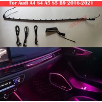 For Audi A4 S4 A5 S5 B9 2016-2023 Center Console Dashboard Ambient Light LED Strip Decorative Cover Lift Tweeter Speaker Lamp
