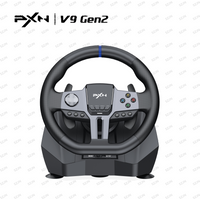 PXNV9-GEN2 Racing Steering Wheel, 270°/900° Rotation Game Controller for PC PS3 PS4 Switch Xbox One Xbox Series X/S