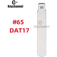 10PCS/LOT DAT17 Metal Blank Uncut Flip #65 KD Remote Key Blade Type For Subaru XV Legacy Forester Repalcement Part NO. 65 Blade
