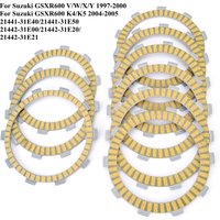 GSXR 600 Clutch Disc Friction Plates Kit For Suzuki GSXR600 K4/K5 1997-2000 2004-2005 21441-31E40 21442-31E00 21441-31E50