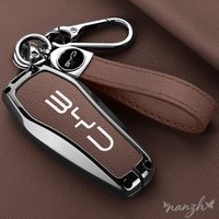 Car Remote Fob Keychain Protector Key Case Full Cover For BYD Song Plus Atto 3 Han EV Tang DM Qin Seal Dolphin Accessories