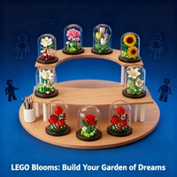Micro Building Blocks Model Eternal Flower Bouquet Potted Plant Home Decoration Bonsai Puzzle Toys Kids Birthday Christmas Gifts
